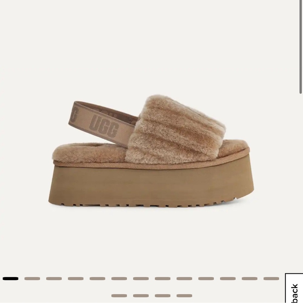 NIB Ugg Disco Sherpa Corduroy Platform Slides